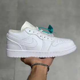 نایک جردن ۱ بدون ساق تمام سفید | Nike Jordan 1 Low Triple Whit